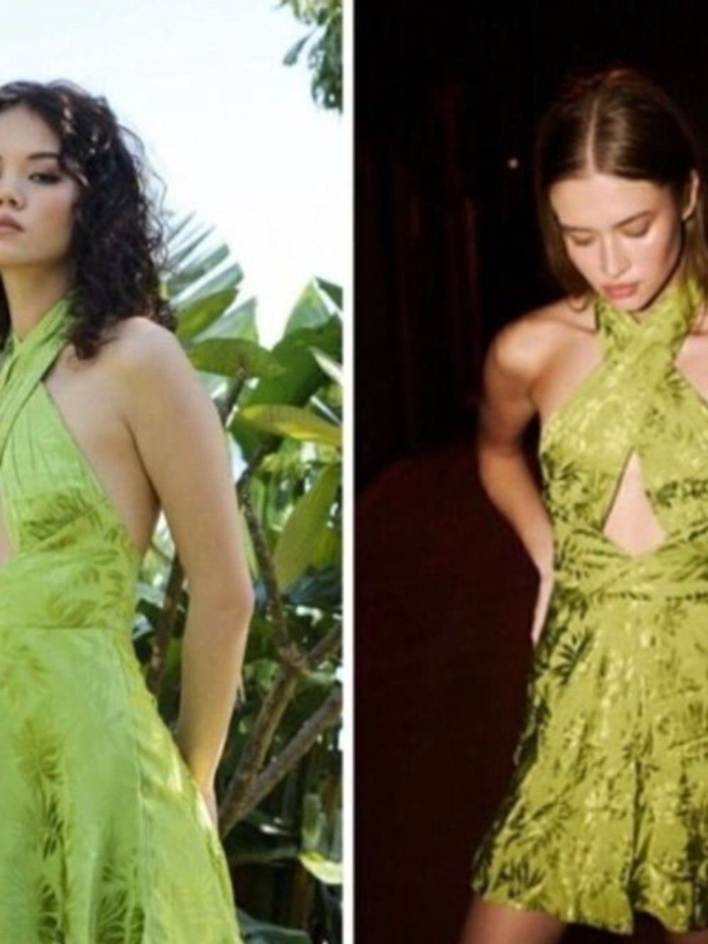 Sau Lee Livi Green Halter Mini Dress NWT Sz 6